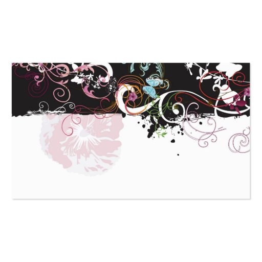 Abstract Profile Card Business Cards (front side)
