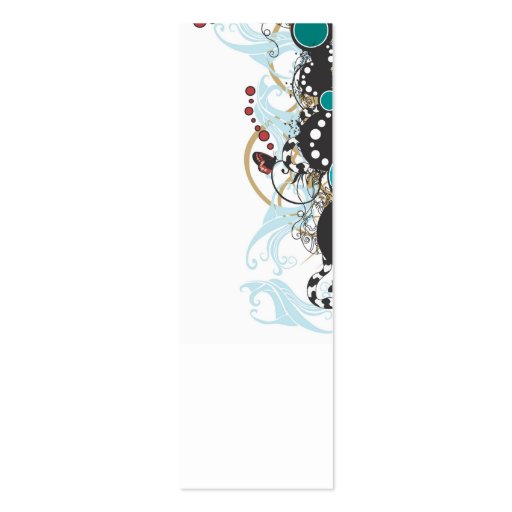 Abstract Profile Card Business Cards (back side)