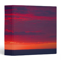 Abstract Purple and Orange Sunset Binders