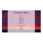Abstract Purple and Orange Sunset business cards