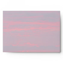 Abstract Purple and Orange Sunset Envelope