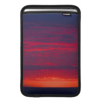 Abstract Purple and Orange Sunset MacBook Air Sleeves