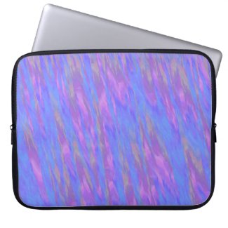 Abstract purple blue pattern computer sleeve
