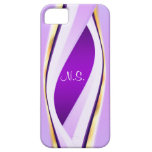 Abstract purple line casemate cases