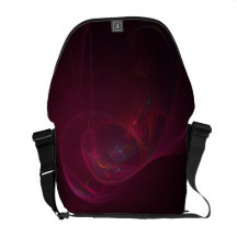 Abstract Purple Messenger Bag
