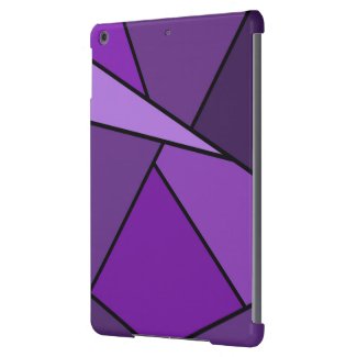Abstract Purple Polygons Case For iPad Air