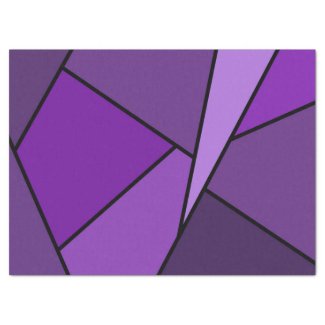 Abstract Purple Polygons Tissue Paper