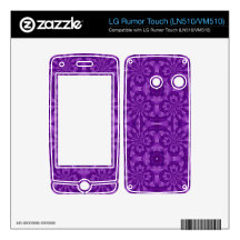 Abstract Purple Wood Pattern LG Rumor Touch Decal