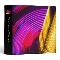 Abstract Purple Yellow Red and Green Lights Binder