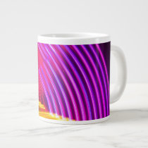Abstract Purple Yellow Red and Green Lights Extra Large Mug