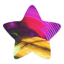 Abstract Purple Yellow Red and Green Lights Sticker
