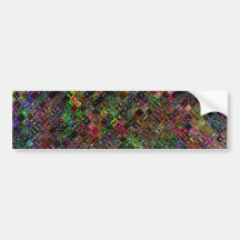 Abstract Quilt Bumper Stickers
