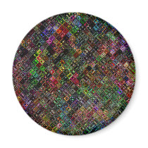 Abstract Quilt Refrigerator Magnets