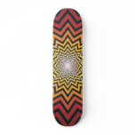 Abstract Radial Design: Custom Skateboard