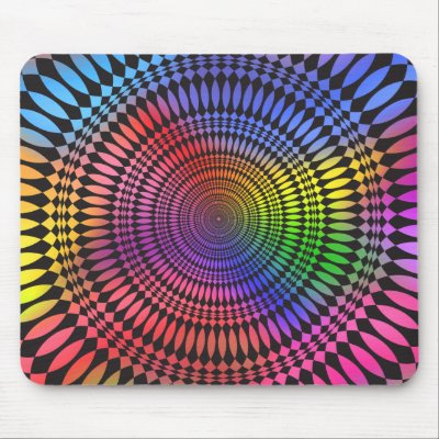 Abstract Radial Design: Mouse Pads by spiritswitchboard