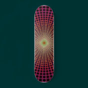 Abstract Radial Design: Skateboard