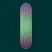 Abstract Radial Design: Skateboard