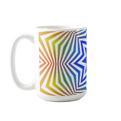 Abstract Radial Lines: Mug by spiritswitchboard