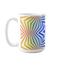 Abstract Radial Lines: mugs