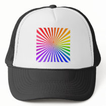 Abstract Radial Lines: Rainbow hats by spiritswitchboard Abstract Radial Lines: Rainbow hats
