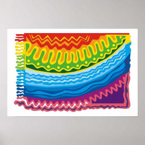 Abstract Rainbow Art Posters print