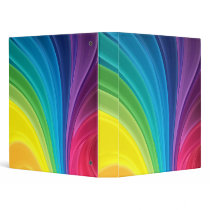 Abstract Rainbow Avery Binder