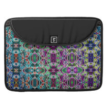 Abstract Rainbow Mandala Fractal Sleeves For MacBook Pro