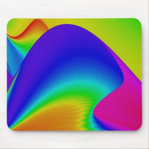 Abstract Rainbow Mouse Pads