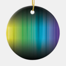 Abstract Rainbow Red Blue Greed Yellow and Orange Ornament