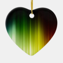 Abstract Rainbow Red Blue Greed Yellow Orange Christmas Ornament