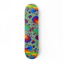 Abstract Rainbow spiral boot Skate Deck