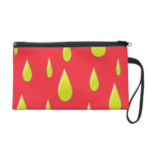 Abstract Raindrops on Red Bagettes Bag Wristlet Purses