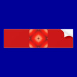 ABSTRACT RANDOM FRACTALS RED BURGUNDY DAZED FRACTA bumper stickers