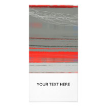 Abstract Red 2 Photo Card