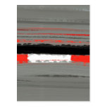 Abstract Red 4 postcards