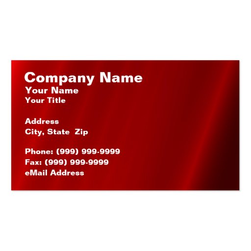 Abstract Red Curtain Business Cards