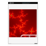Abstract red electric shock Vinyl Skins Decal For The PS3 Slim