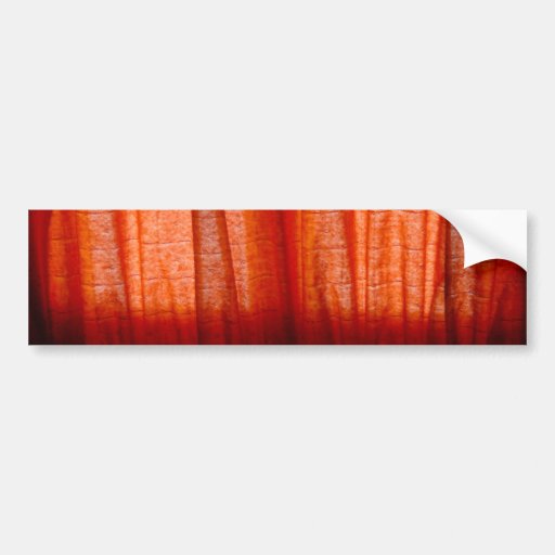 Abstract Red Fabric bumper sticker