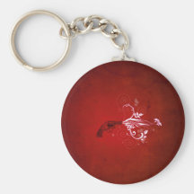 Abstract Red Gun Fire Keychains
