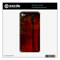 Abstract Red iPhone Skin skins