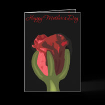 Abstract Red Rose Mother's Day Card by Rajee1 Abstract Red Rose Mother's Day Card