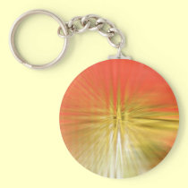 Abstract red tulip keychains