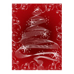 Abstract Red X'mas Tree & Swirls Poster Abstract Red X'mas Tree & Swirls Poster