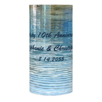 Abstract Reflection Anniversary Wrapped LED Candle