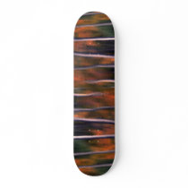 Abstract Reflection of autumn foliage in a beaver Skate Boards