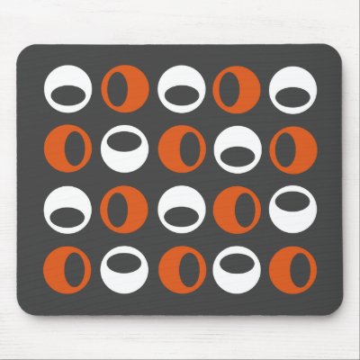 Abstract Retro Modern Spheres Mousepad by mazarakes