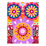 Abstract Retro Owl Postcards