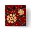 Abstract Retro Snowflakes Greeting Card in Red buttons by PheteFirst Abstract Retro Snowflakes Greeting Card in Red buttons