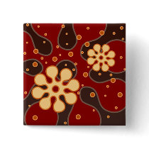 Abstract Retro Snowflakes Greeting Card in Red buttons by PheteFirst Abstract Retro Snowflakes Greeting Card in Red buttons