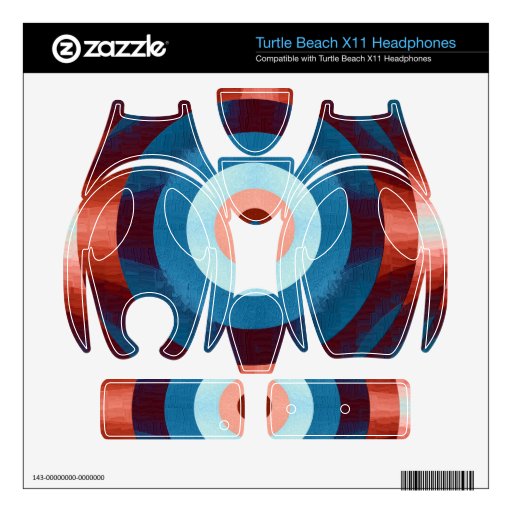 Abstract Retro Vinyl Skins Turtle Beach X11 Skin